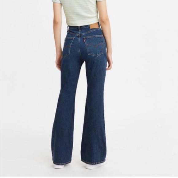 Levi’s Big‎ E Vintage Collection Reproduction 70’s High Flare Dark Wash Jeans - Picture 3 of 16